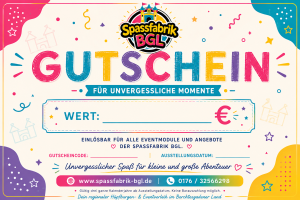 Spassfabrik Erlebnisgutschein